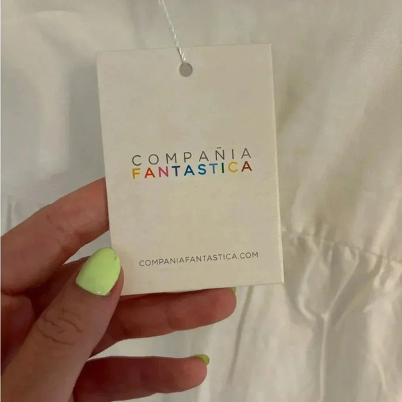 Compania Fauve Ruffle-Sleeve Mini Dress NWT - Picture 7 of 10